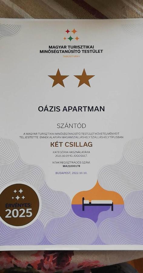 Oazis Apartman Szantod Exterior photo